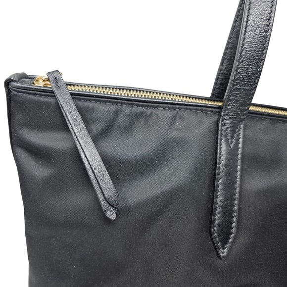 Jimmy Choo Larelle Appliquéd Shell Large Tote in Black - Picture 3 of 9